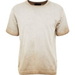 Diesel Black Gold TEOSE Tshirt z nadrukiem beige. Brązowe koszulki polo męskie marki Diesel Black Gold, m, z nadrukiem, z bawełny. Za 399,00 zł.