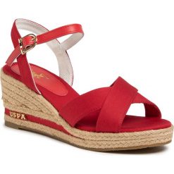 Espadryle U.S. POLO ASSN. - Madelyn Rope AGATA4088S0/CY2 Red. Czerwone espadryle damskie U.S. Polo Assn., bez wzorów, ze skóry ekologicznej, bez obcasa. W wyprzedaży za 239,00 zł.