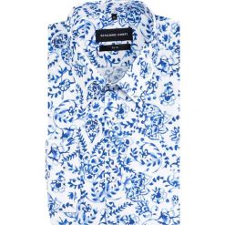 Koszula SIMONE slim KDWS000463. Szare koszule męskie na spinki marki Giacomo Conti, na lato, m, z bawełny, z klasycznym kołnierzykiem. Za 259,00 zł.