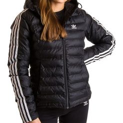 ADIDAS SLIM JACKET > ED4784. Kurtki damskie Adidas, w paski, z poliesteru, street, długie, bez kaptura. W wyprzedaży za 329,99 zł.