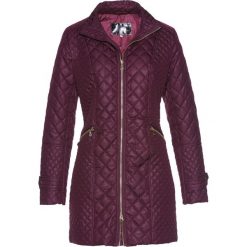 Krótki płaszcz pikowany bonprix czarny bez. Fioletowe płaszcze damskie bonprix, z aplikacjami, eleganckie, krótkie. Za 149,99 zł.