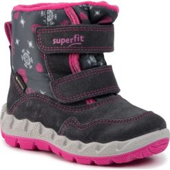 Śniegowce SUPERFIT - GORE-TEX 5-06011-20 M Grau/Rosa. Szare śniegowce dziewczęce Superfit, bez zapięcia. W wyprzedaży za 239,00 zł.