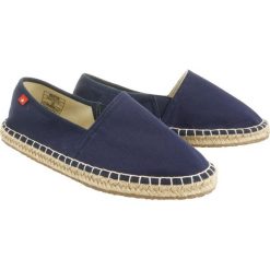 BIG STAR DD274A151 granatowy, espadryle damskie. Niebieskie espadryle damskie BIG STAR, bez wzorów, z tkaniny, bez obcasa. Za 99,90 zł.