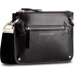 Torebki klasyczne damskie: Torebka TOMMY HILFIGER - Star Stuedded Leather Crossover AW0AW04863 002