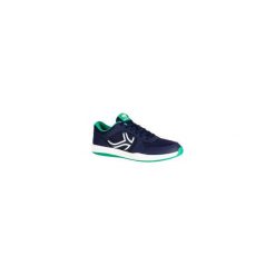 Buty tenis TS130 męskie na twardą nawierzchnię. Niebieskie buty sportowe męskie ARTENGO, z poliesteru, bez zapięcia, tenisowe. Za 99,99 zł.