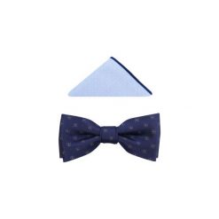 Granatowa mucha męska w kwadraty A76. Muszki męskie Modini Moda Męska, na co dzień, bez wzorów, z tkaniny, eleganckie. Za 49,50 zł.
