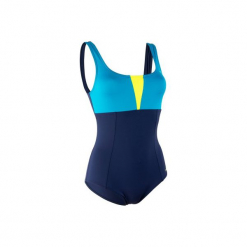 Strój jednoczęściowy do aquafitness KAROL damski. Niebieskie stroje jednoczęściowe NABAIJI. Za 59,99 zł.