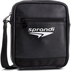 Saszetka SPRANDI - TPU005 Black. Czarne torby męskie skórzane Sprandi, bez wzorów, ze skóry ekologicznej, młodzieżowe. Za 49,99 zł.