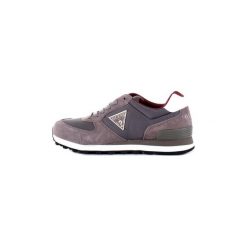 Buty Guess FM6CHAFAB12. Szare trampki męskie Guess, z aplikacjami, bez zapięcia. Za 398,26 zł.