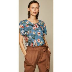 Medicine - Top Summer mix. Szare topy damskie MEDICINE, m, z tkaniny, z okrągłym kołnierzem. W wyprzedaży za 39,90 zł.