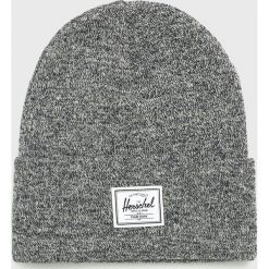 Herschel - Czapka. Niebieskie czapki damskie marki Herschel, bez wzorów, z dzianiny. W wyprzedaży za 69,90 zł.