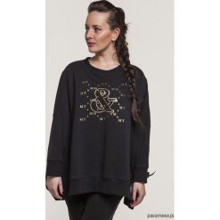 Oversizowa bluza damska &. Czarne bluzy damskie marki Pakamera, z bawełny. Za 165,00 zł.
