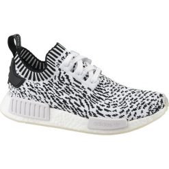 Adidas NMD_R1 Primeknit BZ0219. Białe buty sportowe męskie marki Adidas, z tkaniny, Adidas NMD. W wyprzedaży za 499,99 zł.