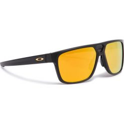 Okulary przeciwsłoneczne OAKLEY - Crossrange Patch OO9382-0460 Matte Black/24k Iridium. Czarne okulary przeciwsłoneczne męskie Oakley, z tworzywa sztucznego. W wyprzedaży za 549,00 zł.