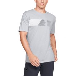 Under Armour Koszulka Szary. Szare podkoszulki męskie Under Armour, xl, bez wzorów, z bawełny, bez kołnierzyka, krótkie. Za 119,95 zł.