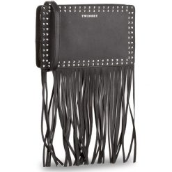 Torebka TWINSET - Tracolla Con Zip AS8PCC Nero 00006. Czarne torebki klasyczne damskie marki Twinset, bez wzorów, ze skóry, bez dodatków. W wyprzedaży za 539,00 zł.