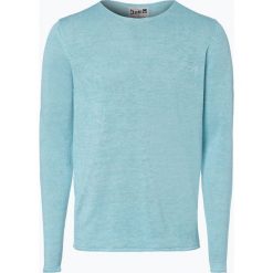 Swetry klasyczne męskie: DENIM by Nils Sundström – Męski sweter z lnu, zielony