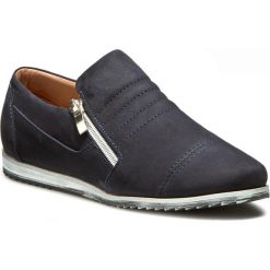 Półbuty SERGIO BARDI - Casilda FW127285917BM 407. Niebieskie półbuty damskie Sergio Bardi, z aplikacjami, ze skóry, bez obcasa, na płaskiej podeszwie, na zamek. W wyprzedaży za 179,00 zł.