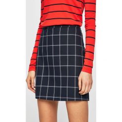 Vero Moda - Spódnica. Niebieskie spódniczki damskie Vero Moda, na co dzień, bez wzorów, z elastanu, biznesowe, z podwyższonym stanem, mini, proste. W wyprzedaży za 89,90 zł.