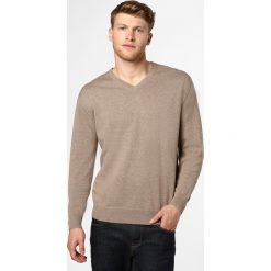 Andrew James - Sweter męski, beżowy. Brązowe swetry męskie Andrew James, m, bez wzorów, z bawełny, bez kołnierzyka, bez kaptura. Za 129,95 zł.