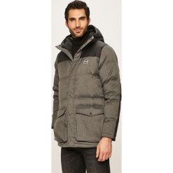 Levi's - Kurtka puchowa. Szare płaszcze męskie Levi's®, s, bez wzorów, z poliesteru, długie, z kapturem. W wyprzedaży za 529,90 zł.