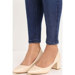 Buty ślubne damskie: Beżowe Czółenka Reedson