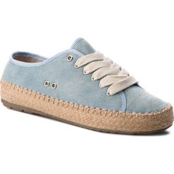 Espadryle EMU AUSTRALIA - Agonis W11411 Light Denim Distress. Niebieskie espadryle damskie EMU Australia, z denimu, na płaskiej podeszwie. W wyprzedaży za 189,00 zł.
