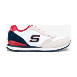 Skechers Waltan Tenisówki Biały. Białe trampki męskie Skechers, bez wzorów, ze skóry, bez zapięcia. Za 309,95 zł.
