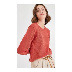 Sweter damski. Swetry damskie Promod, uniwersalny, bez wzorów, z jeansu, eleganckie, bez rękawów, długie, bez kaptura. Za 97,50 zł.