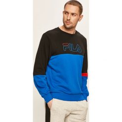 Fila - Bluza. Niebieskie bluzy męskie Fila, s, z nadrukiem, z bawełny, z okrągłym kołnierzem, bez rękawów, bez kaptura. Za 239,90 zł.