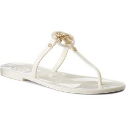 Japonki TORY BURCH - Mini Miller Flat Thong 51148678 Ivory 104. Białe klapki damskie Tory Burch, bez wzorów, z tworzywa sztucznego, bez obcasa. Za 399,00 zł.
