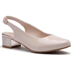 Sandały LASOCKI - 3064-02 Beige. Brązowe klapki damskie Lasocki, bez wzorów, ze skóry, bez obcasa, na obcasie. Za 179,99 zł.