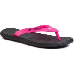 Japonki RIDER - R1 Fem 82809 Black/Pink 20805. Różowe klapki damskie Rider, bez wzorów, z tworzywa sztucznego, bez obcasa. Za 69,00 zł.