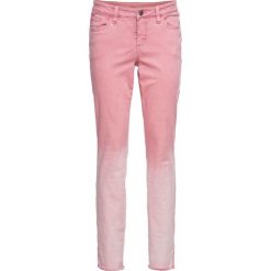 Spodnie SKINNY w cieniowanym kolorze bonprix dymny jasnoróżowy - stary jasnoróżowy. Różowe spodnie damskie bonprix. Za 44,99 zł.