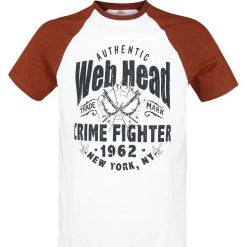 T-shirty męskie z nadrukiem: Spider-Man Authentic Web Head T-Shirt biały/czerwony
