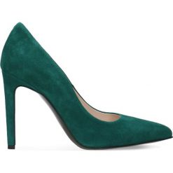 Czółenka INGRID. Niebieskie buty ślubne damskie marki Gino Rossi, ze skóry, na wysokim obcasie, na szpilce. Za 249,90 zł.
