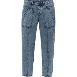 Dżinsy Loose Fit Tapered, bawełna organiczna bonprix niebieski "stone”. Niebieskie jeansy męskie bonprix, m, bez wzorów. Za 109,99 zł.