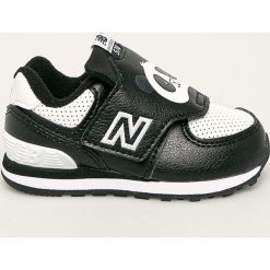 New Balance - Buty dziecięce IV574MCK. Czarne trampki chłopięce New Balance, bez wzorów, z gumy, sportowe, z okrągłym noskiem, bez zapięcia. Za 179,90 zł.