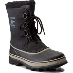 Śniegowce SOREL - Caribou NM1000 Black/Tusk 014. Czarne śniegowce męskie marki Sorel, bez zapięcia. W wyprzedaży za 429,00 zł.