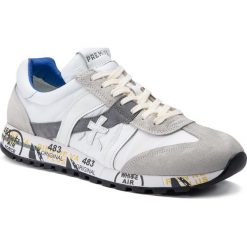 Sneakersy PREMIATA - Lucy 3837 Biały Szary. Szare sneakersy męskie marki Premiata, na co dzień, bez wzorów, ze skóry, eleganckie, bez zapięcia. W wyprzedaży za 519,00 zł.
