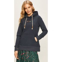 Femi Stories - Bluza Till. Pomarańczowe bluzy damskie Femi Stories, s, z aplikacjami, z elastanu, bez rękawów, z kapturem. Za 279,90 zł.