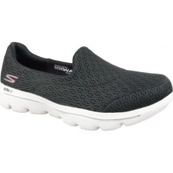 Czarne Buty Skechers Go Walk W 15738-BKW. Czarne buty sportowe damskie Inny, bez wzorów, z materiału, sportowe. W wyprzedaży za 289,00 zł.