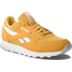 Buty Reebok - Cl Leather Mu CN5017 Fierce Gold/White. Żółte buty sportowe męskie Reebok, na co dzień, bez wzorów, ze skóry, bez zapięcia. W wyprzedaży za 269,00 zł.