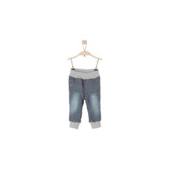 S.Oliver Boys Spodnie Jeans blue denim stretch. Niebieskie spodnie niemowlęce S.Oliver, w paski, z bawełny. Za 75,00 zł.