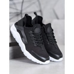 Czarne sneakersy tekstylne. Czarne sneakersy damskie SHELOVET, ze skóry ekologicznej. Za 69,90 zł.