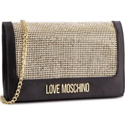 Torebka LOVE MOSCHINO - JC4310PP07KR0000 Nero. Czarne torebki klasyczne damskie Love Moschino, z aplikacjami, z tworzywa sztucznego, wizytowe, zdobione, bez dodatków. W wyprzedaży za 389,00 zł.