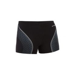 Bokserki pływackie 500 FIT DASH męskie. Czarne bokserki męskie NABAIJI, bez wzorów, z poliesteru. Za 49,99 zł.