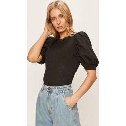 Vero Moda - Bluzka. Zielone bluzki damskie Vero Moda, s, bez wzorów, z elastanu, z okrągłym kołnierzem, bez rękawów. Za 119,90 zł.