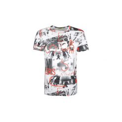 T-shirty z krótkim rękawem Versace Jeans B3GQB7R0 / Print Strappo. Białe t-shirty męskie Versace Jeans, xxl, bez wzorów, z jeansu, bez kołnierzyka, krótkie. Za 369,00 zł.