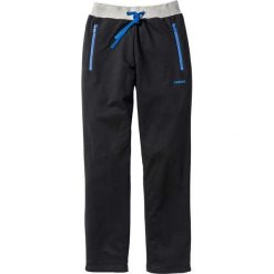 Spodnie męskie: Spodnie dresowe Regular Fit bonprix czarno-jasnoszary melanż – lazurowy